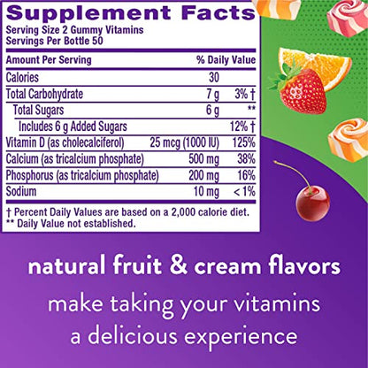 Vitafusion Fiber Well Sugar Free Fiber Supplement & Chewable Calcium Gummy Vitamins VitafusionUS supplements