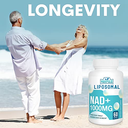 Liposomal NAD+ Supplement 1000 mg | Highest NAD Pontecy | Max Absorption | Pure NAD MaripolioUS supplements
