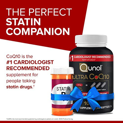 Qunol Ultra CoQ10 100mg Softgels- 3x Better Absorption Coenzyme Q10 Supplements QunolUS supplements