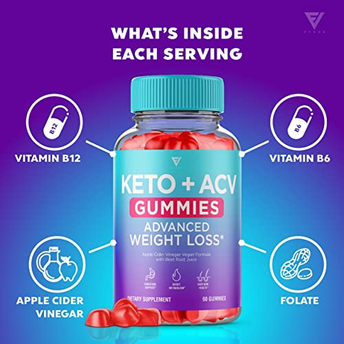 (2 Pack) Keto ACV Gummies Advanced Weight Loss, ACV Keto Gummies Fat Apple Cider FyvusAu supplements