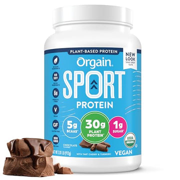 Orgain Organic Sport Vegan Protein Powder, Chocolate - 30g Plant Based Protein OrgainUS supplements