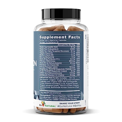 Conception For Him – Fertility Supplements for Men, Male Fertility Booster & Prenatal Eu NaturalUS supplements