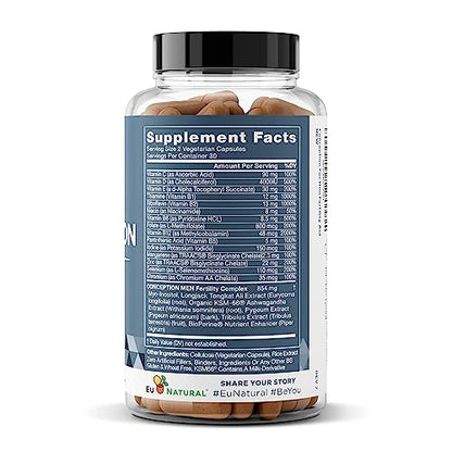 Conception For Him – Fertility Supplements for Men, Male Fertility Booster & Prenatal Eu NaturalUS supplements