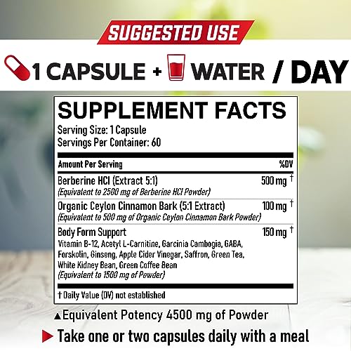 DEDICAD 13in1 Berberine Supplement - 4500mg for Weight Management, Heart & Immune DEDICADAu supplements