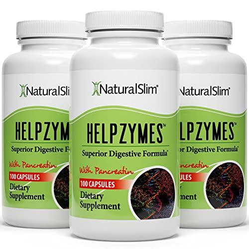 NaturalSlim Helpzymes Digestive Enzymes for Digestion, Bloating, Gas Reli NaturalSlimUS supplements