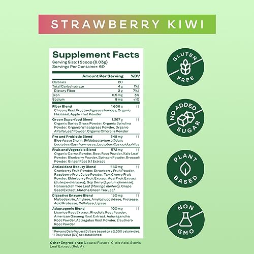 Bloom Nutrition Greens and Superfoods Powder for Digestive Health, Greens Powder Bloom NutritionUS supplements