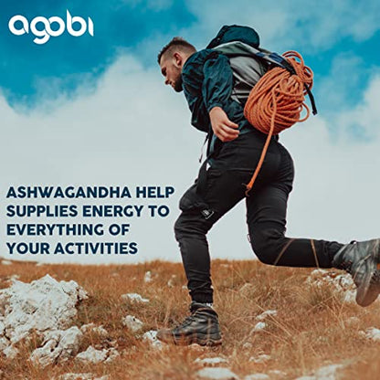 240 Capsules - 8 Month Supply - 7in1 Ashwagandha 8050mg - Combined With Fenugreek agobiUS supplements