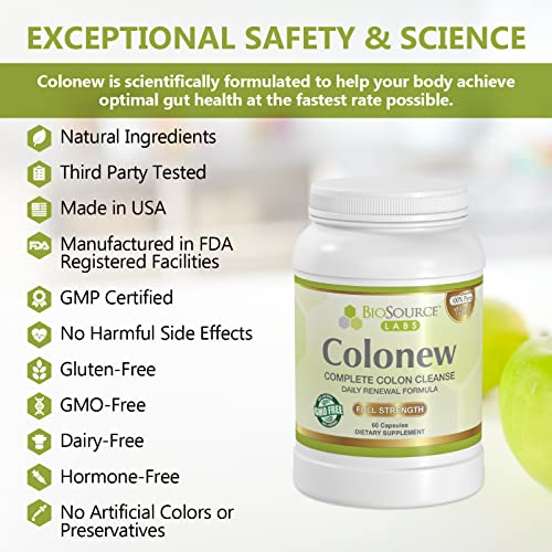 BioSource Labs Colonew Complete Colon Cleanse Natural Detox Supplement for Daily BioSource LabsAu supplements
