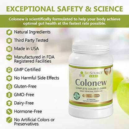 BioSource Labs Colonew Complete Colon Cleanse Natural Detox Supplement for Daily BioSource LabsUS supplements