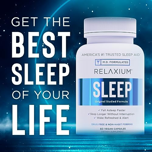 Relaxium Sleep Aid, 30-Day Supply, Dietary Supplement, Better Sleep, Magnesium RelaxiumUS supplements