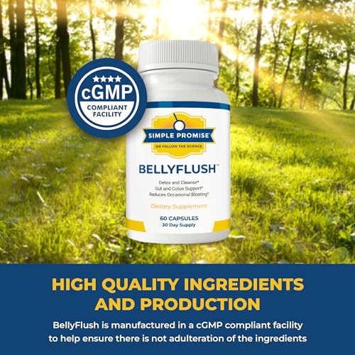 Simple Promise - BellyFlush - Detox and Colon Cleanse - Supports Digestive Health, 60 Capsules Simple PromiseUS supplements