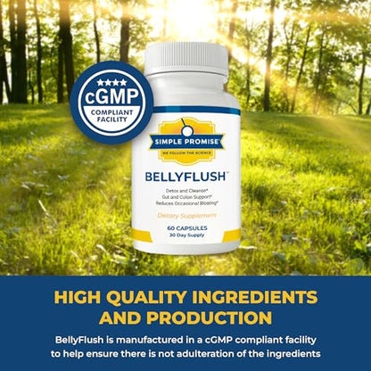 Simple Promise - BellyFlush - Detox and Colon Cleanse - Supports Digestive Health, 60 Capsules Simple PromiseUS supplements