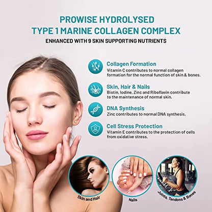 Marine Collagen with Hyaluronic Acid 1100mg | 90 Collagen Capsules High Strength for Women & Men PH PROWISE HealthcareUS supplements