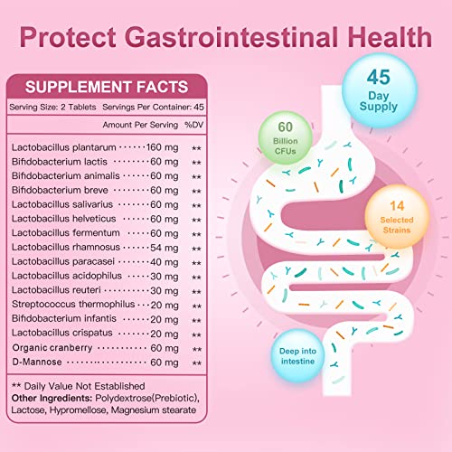 Probiotics-for-Women, Probiotics and Prebiotics, Cranberry and D-Mannose, 50-Billion NATURE TARGETAu supplements