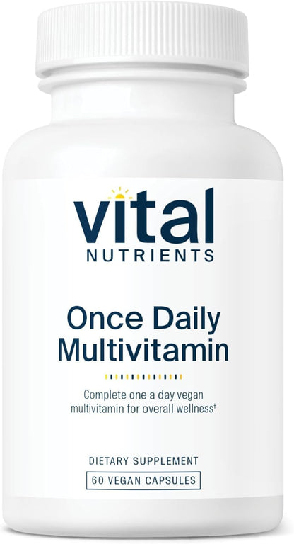 Vital Nutrients Once Daily Multivitamin - Vegan Multi for Women & Men - Allergen-Free - 19 Essential Vitamins + Antioxidants for Eye and Heart Health Vital NutrientsUS supplements