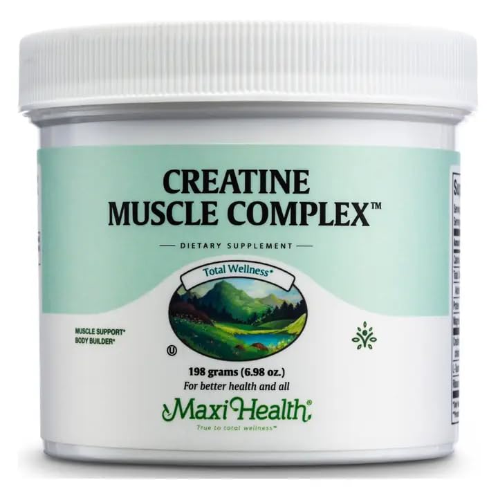 Maxi Health Creatine Monohydrate Powder – Pure Creatine Powder with L-Taurine & Ribose for Energy, Strength, & Muscle Gain – Vegan & Kosher – 30 Servings Maxi HealthAu supplements