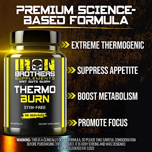 Stimulant Free Fat Burners for Women and Men – Weight Loss - Non Stim Thermogenic Fat Iron Brothers SupplementsUS supplements