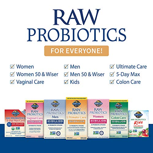 Garden of Life RAW Probiotics Colon Care Shelf Stable - 50 Billion CFU Guaranteed Garden of LifeUS supplements
