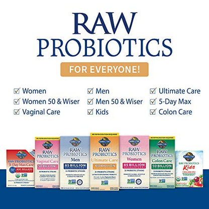Garden of Life RAW Probiotics Colon Care Shelf Stable - 50 Billion CFU Guaranteed Garden of LifeUS supplements