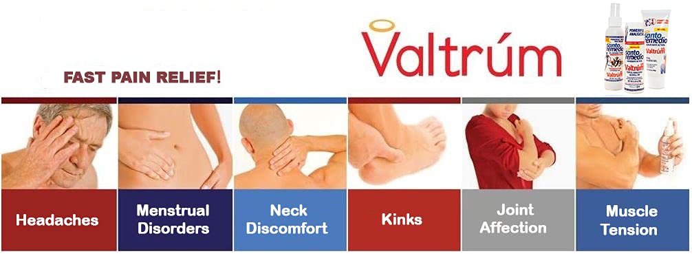Valtrum Santo Remedio Pain Relief Spray, 4 Oz ValtrumAu supplements