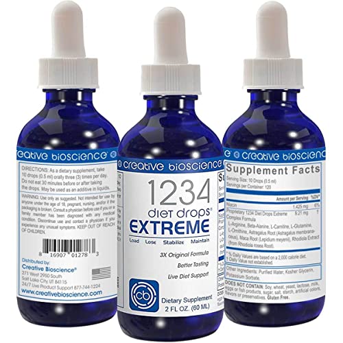 Creative Bioscience 1234 Diet Drops Extreme for Women & Men, Diet Drops for Weight Creative BioscienceUS supplements