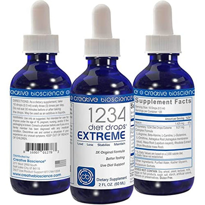Creative Bioscience 1234 Diet Drops Extreme for Women & Men, Diet Drops for Weight Creative BioscienceUS supplements