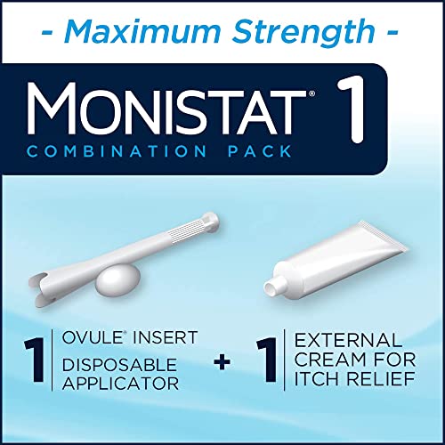 Monistat 1 Day Yeast Infection Treatment for Women, 1 Miconazole Ovule Insert & External Monistat Anti-Itch MonistatAu supplements