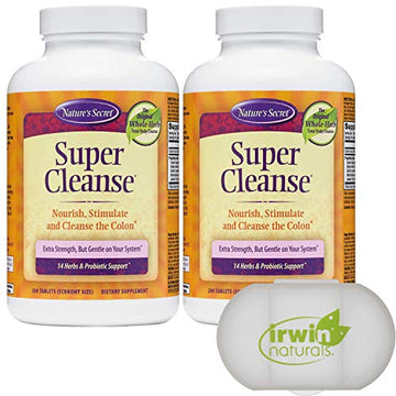 Nature's Secret Super Cleanse Extra Strength Toxin Detox & Gentle Elimination Total Body LumintrailAu supplements