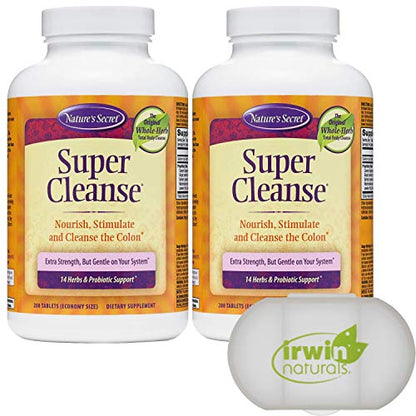 Nature's Secret Super Cleanse Extra Strength Toxin Detox & Gentle Elimination Total Body LumintrailUS supplements