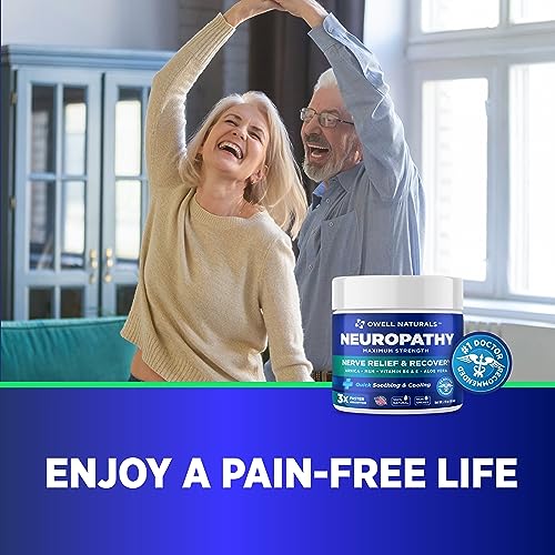 OWELL NATURALS Neuropathy Nerve Relief Cream - Maximum Strength Relief Cream for OWELL NATURALSUS supplements