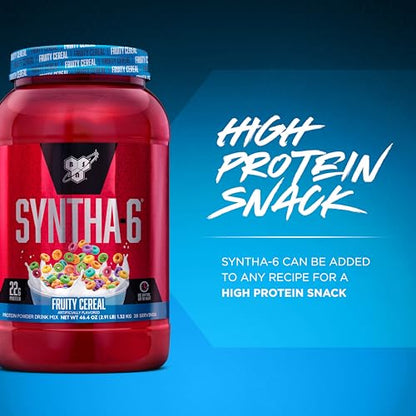 BSN SYNTHA-6 Whey Protein Powder with Micellar Casein, Milk Isolate, Fruity Cereal BSNUS supplements