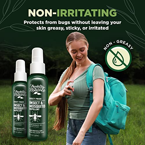 Deet-Free Insect & Mosquito Repellent Pack of 2 (8 oz) – Nice Smelling Medella NaturalsUS supplements