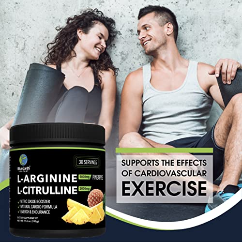 BlueEarth Company L-Arginine 5000mg + L-Citrulline Complex Powder Supplement Drink BlueEarth CompanyAu supplements