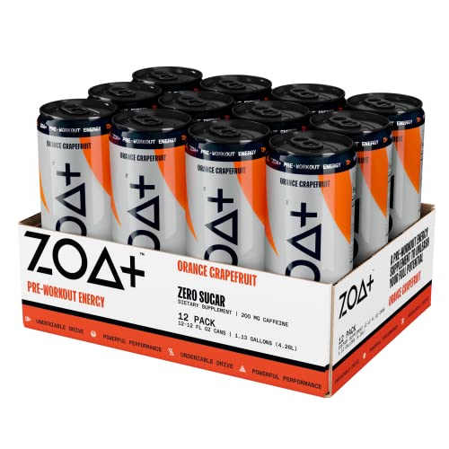 ZOA+ Plus Sugar Free Pre Workout Drinks Bundle | 12 Fl Oz, (36 Pack) | Nitric Oxide Support ZOAAu supplements