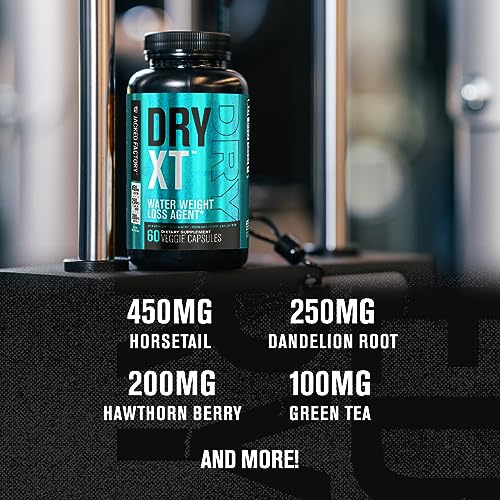 Dry-XT Water Weight Loss Diuretic Pills - Natural Supplement for Reducing Water Retention Jacked FactoryUS supplements