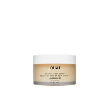 OUAI Scalp & Body Scrub Travel Size, Melrose Place - Exfoliating Body Scrub with Sugar & Coconut Oil Blend for Smooth, Moisturized Skin - Gentle for Removing Product Build Up (3.4 Oz) OUAIAu supplements