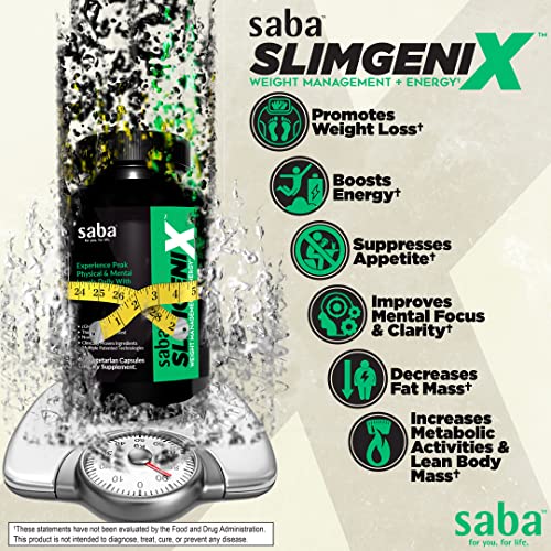 Saba SlimGenix -Energy, Weight Management, Appetite Control, Focus, Fat Burner SabaAu supplements