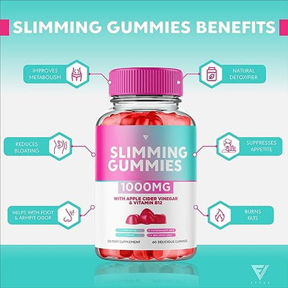 (3 Pack) Slimming Gummies It Works Slimming Gummies for Weight Loss with Apple Cider FyvusUS supplements