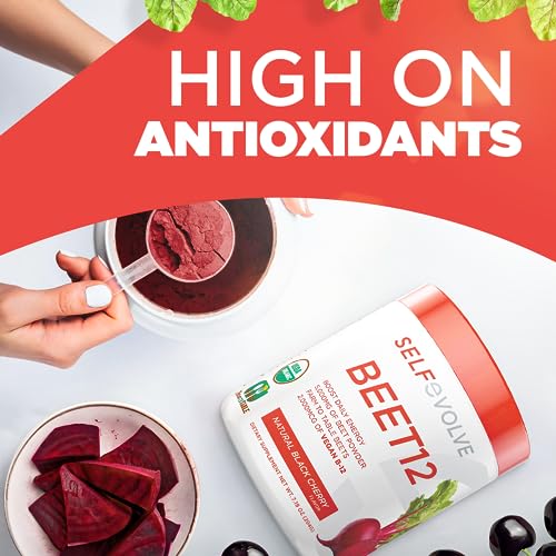 selfevolve Beet12 - Organic Beet Root Powder Enhanced with Vitamin B12, Nitric Oxide Booster selfevolveUS supplements