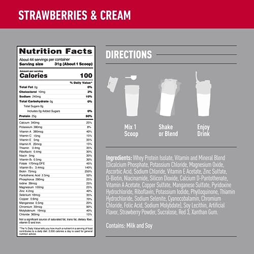 Isopure Protein Powder, Zero Carb Whey Isolate with Vitamin C & Zinc for Immune Support IsopureUS supplements