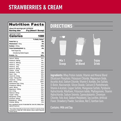 Isopure Protein Powder, Zero Carb Whey Isolate with Vitamin C & Zinc for Immune Support IsopureUS supplements