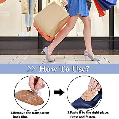 Ball of Foot Cushions, Metatarsal Pads, High Heel Inserts, Forefoot Cushions JUMPOWUS supplements
