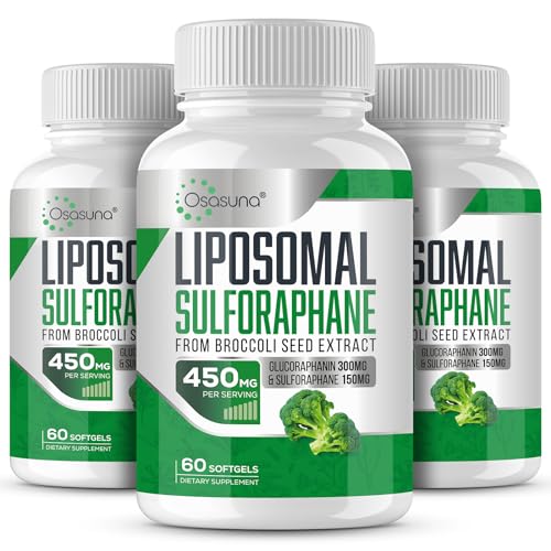 Osasuna Liposomal Sulforaphane 450MG, Maximum Absorption,180 Softgel OsasunaUS supplements