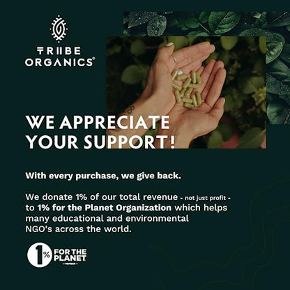 TRIBE ORGANICS Vegan Ashwagandha KSM 66 Pure Organic Root Powder Extract Ayurvedi TRIBE ORGANICSUS supplements