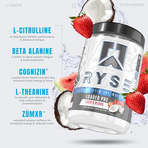 RYSE Up Supplements Loaded Pre Workout Powder Supplement for Men & Women RYSE Up SupplementsUS supplements