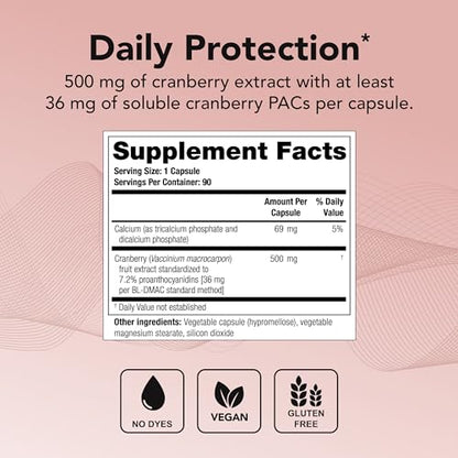 Theralogix TheraCran One Cranberry Capsules - 90-Day Supply - Cranberry Supplement TheralogixUS supplements