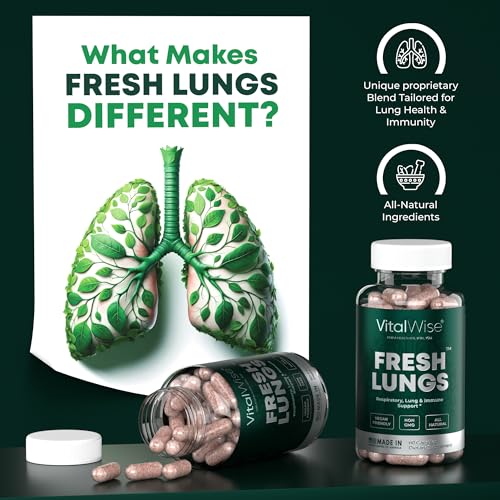 VitalWise Fresh Lungs Lung Detox and Cleanse Supplement with Mullein Leaf Extract VitalWiseAu supplements