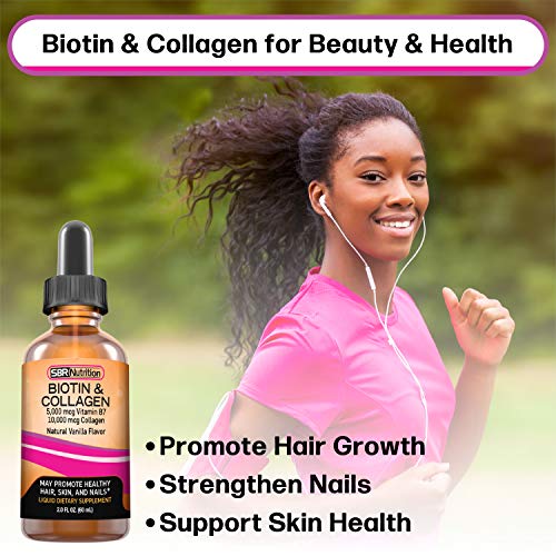 SBR Nutrition Biotin and Collagen Liquid Drops Daily Food Supplement, Vitamins SBR NutritionAu supplements