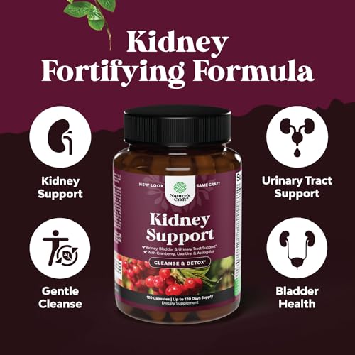 Kidney Support Cranberry Supplement for Women and Men - High Strength Kidney Natures CraftAu supplements